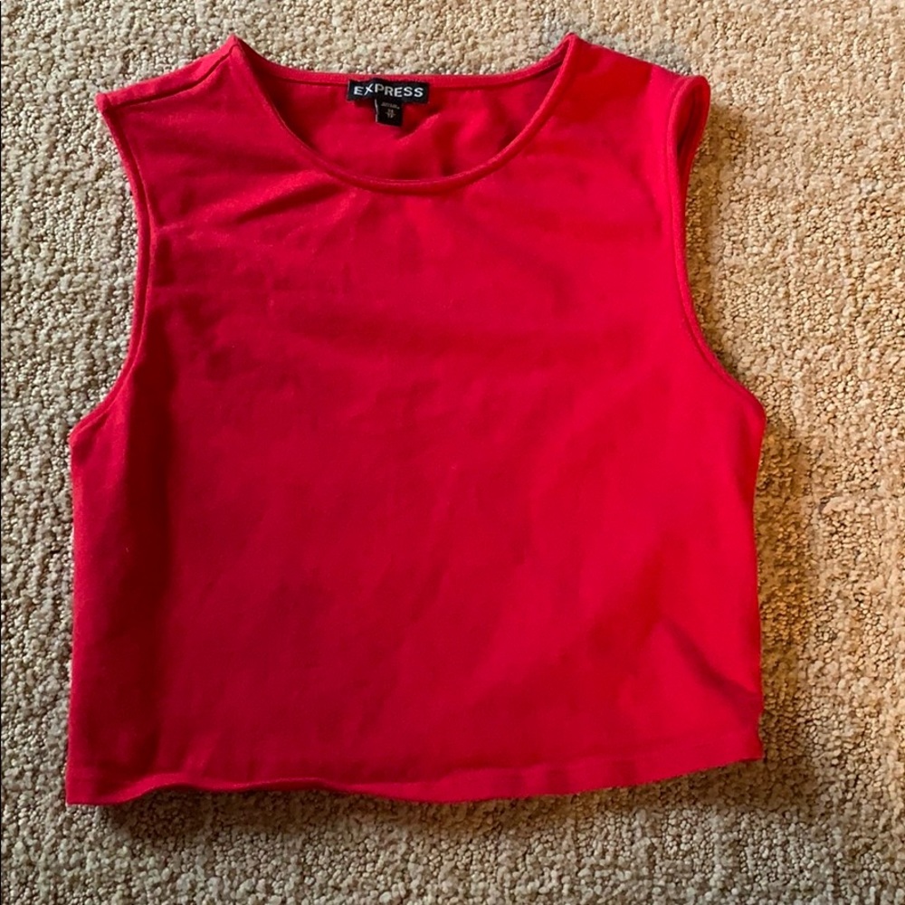 red tanktop